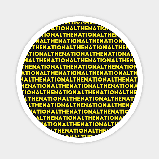 The National Band Logo Art in Yellow Magnet by TheN